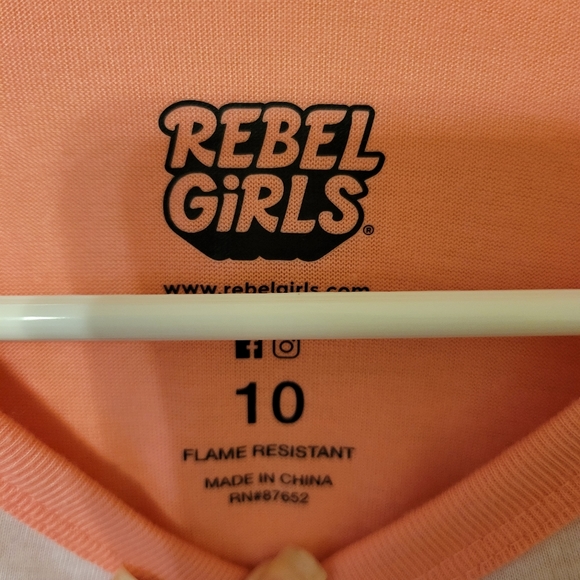Girls REBEL GIRLS Nightgown Sleep Shirt Size 10 Ginsberg Tharpe Lovelace NWT - Picture 5 of 9
